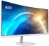 MSI Pro 34"" Professional Curved Ultrawide Monitor - White3440 x 1440, 100 Hz, 21:9, 1500R curvature, VA panel, FreeSync, 2xHDMI+DisplayPort, Built-in 2x2W speakers
